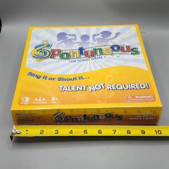 Spontuneous The Song Game - Yellow Brand New Factory Sealed 4-10 Players - Picture 11 of 11